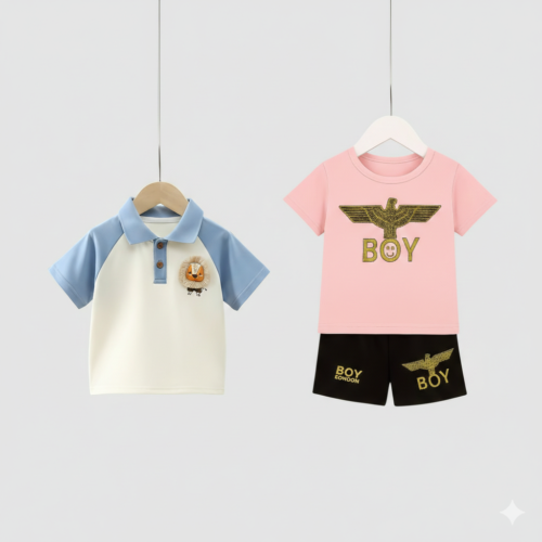 1 pis polo shirt 1set t-shirt