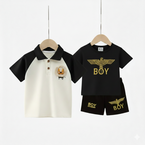 1 pis polo shirt 1set t-shirt