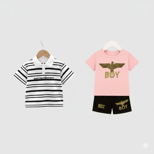 1 pis polo shirt 1set t-shirt